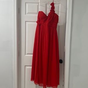 One shoulder formal dress